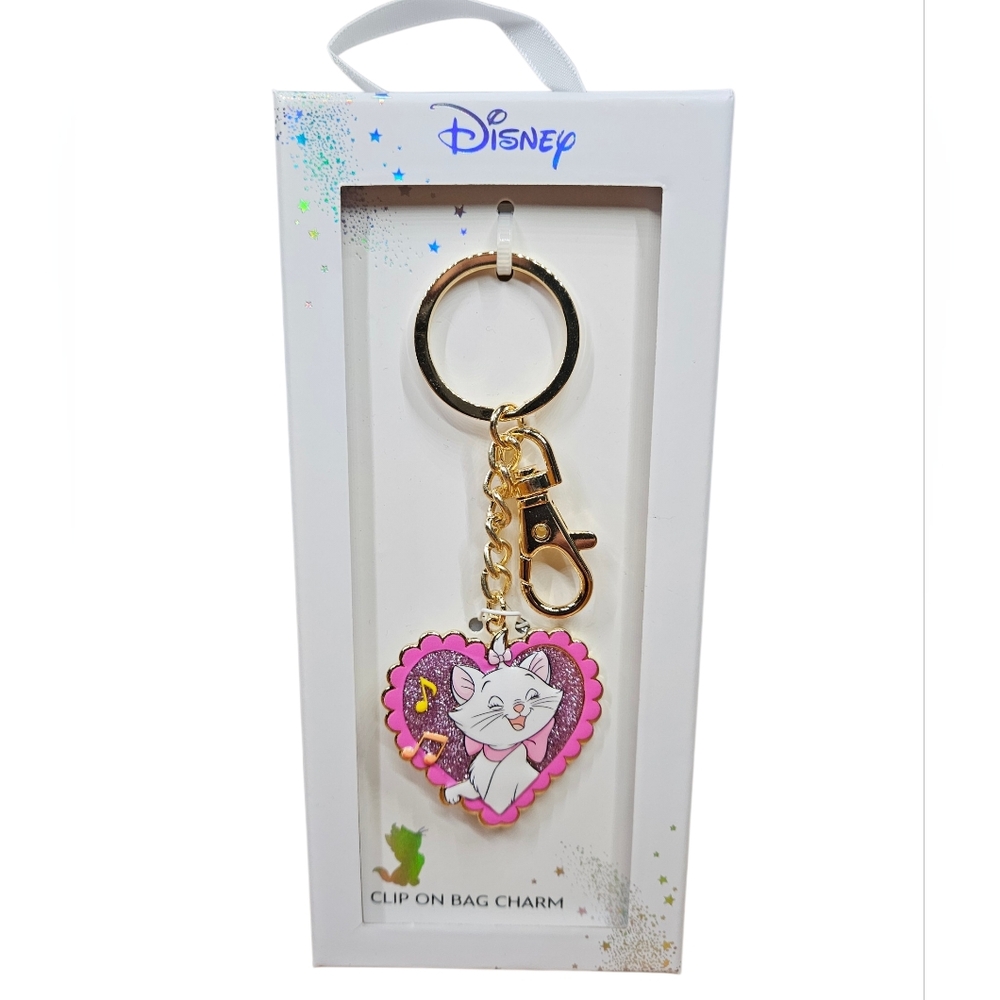 Disney Marie Clip On Bagcharm NIB